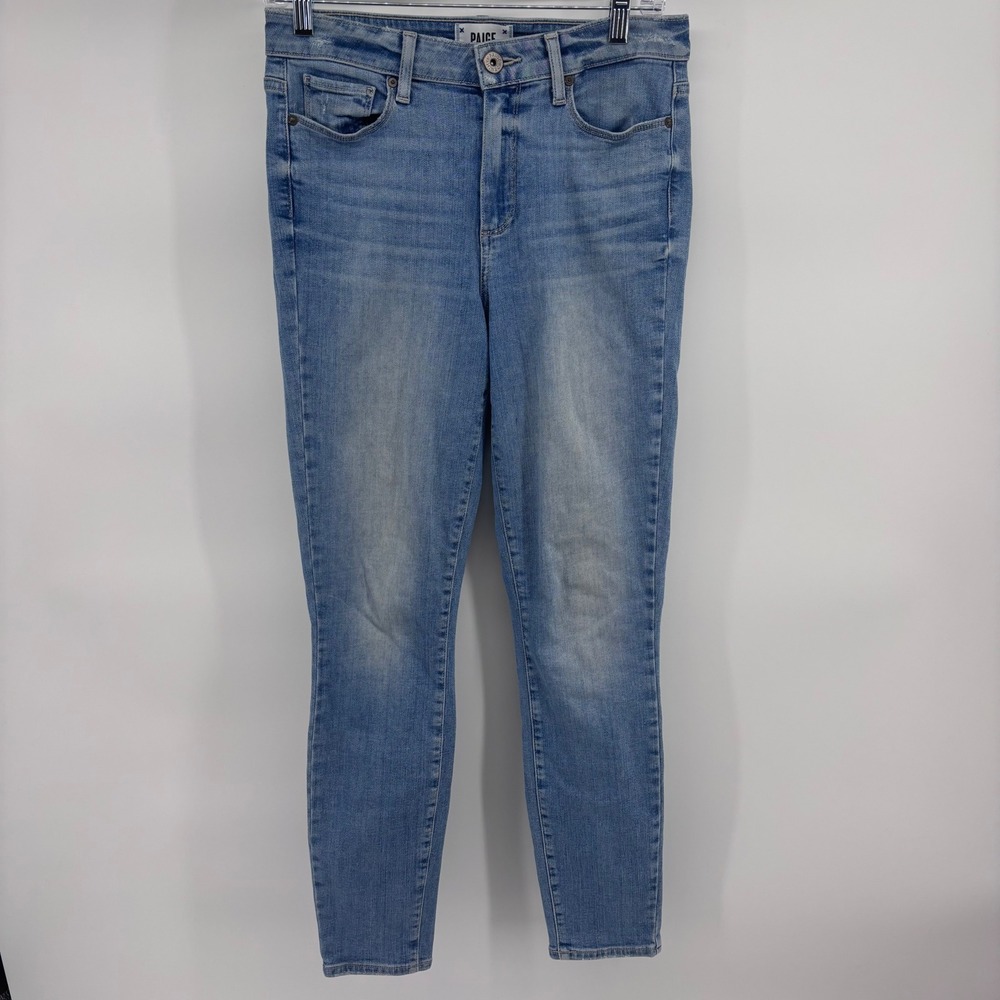 Paige Women's Light Wash High Rise Skinny Jeans Size 28 X‎ 28 Denim Casual